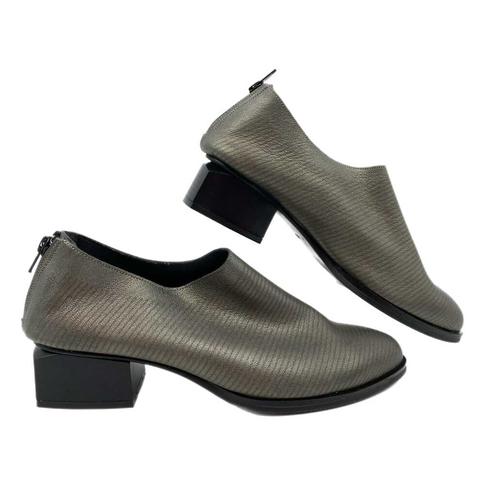Figura Silver Black Ankle Boots | Womens 40EU